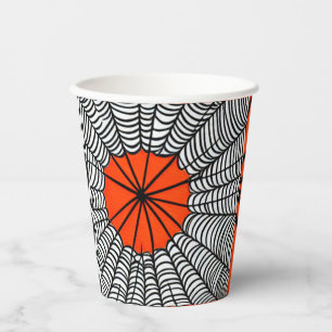 Halloween Spider Web Paper Cups