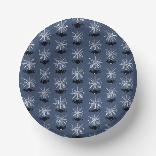 Halloween Spider Web  Paper Plate (Front)