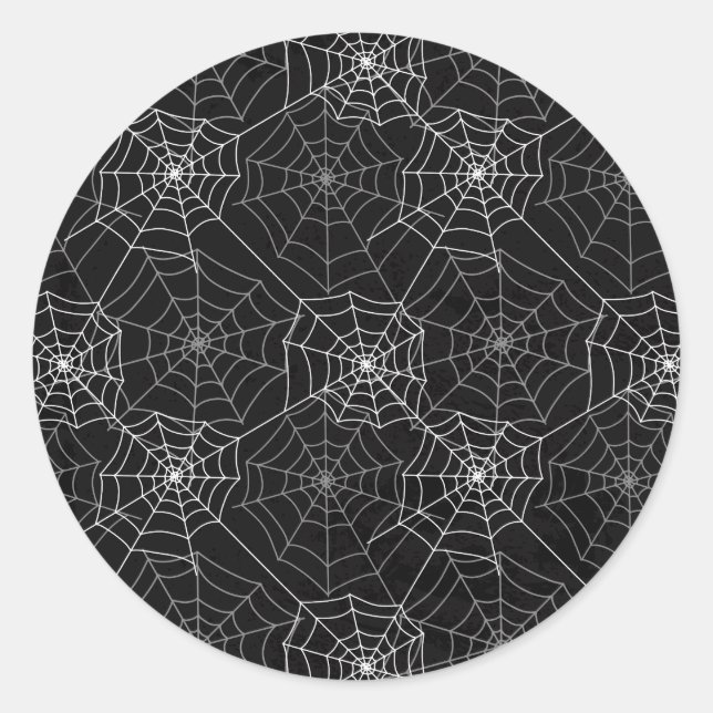 Halloween Spider Web Pattern | Sticker (Front)