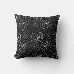 Halloween Spider Web Pattern Throw Pillow