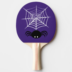 Halloween Spider Web Ping Pong Paddle