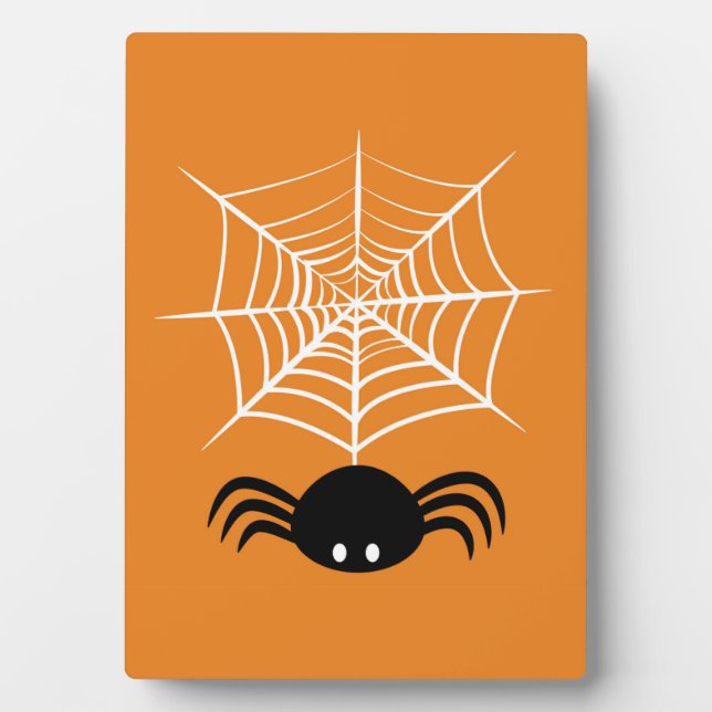 Halloween Spider Web  Plaque (Front)