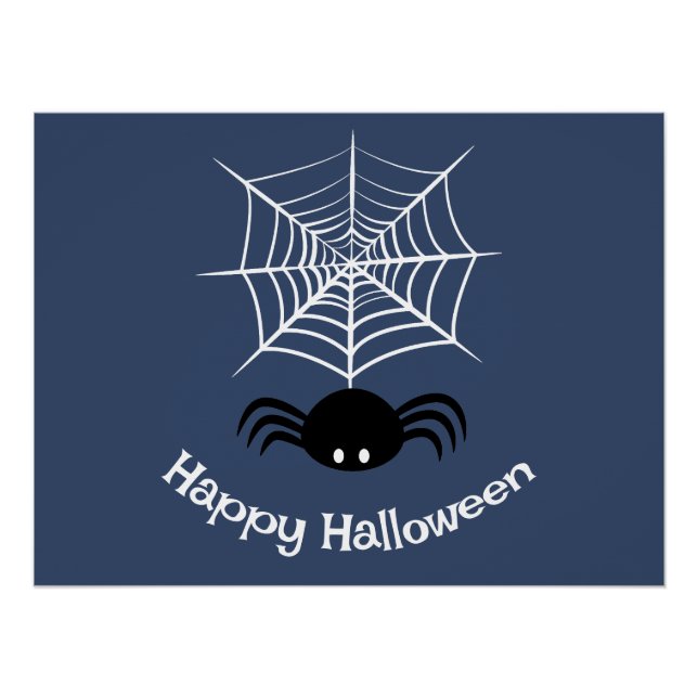 Halloween Spider Web  Poster (Front)