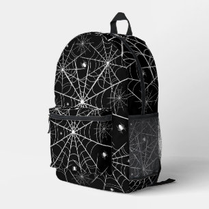 Halloween Spider Web Printed Backpack