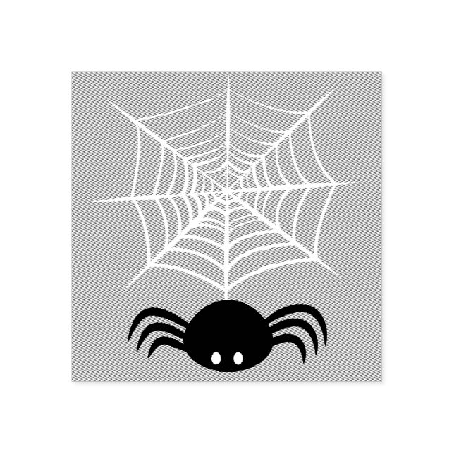 Halloween Spider Web  Rubber Stamp (Imprint)