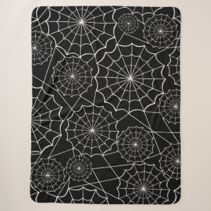 halloween spider web sherpa blanket