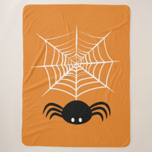 Halloween Spider Web  Sherpa Blanket