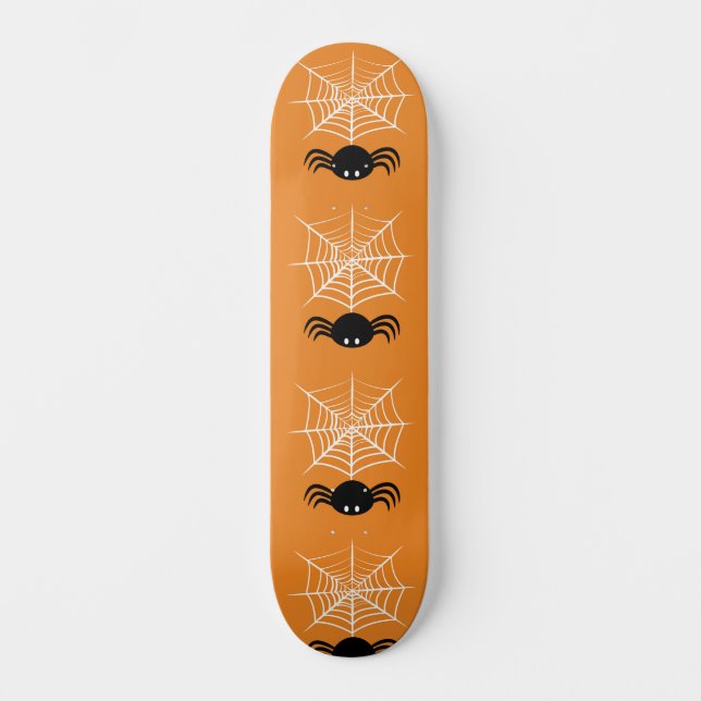 Halloween Spider Web  Skateboard (Front)