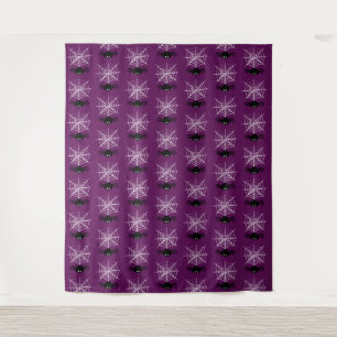 Halloween Spider Web Tapestry
