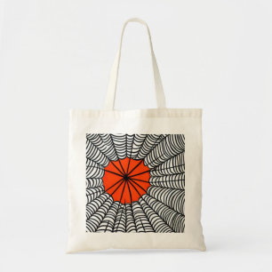 Halloween Spider Web Tote Bag