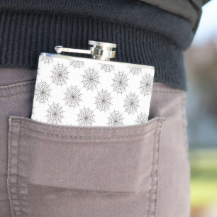 Halloween, Spider Web, Trick Or Treat, Boo Hip Flask
