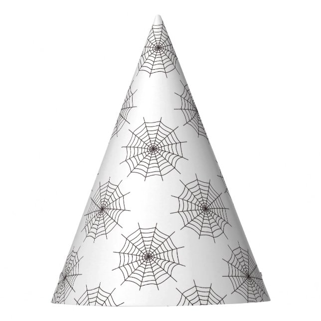 Halloween, Spider Web, Trick Or Treat, Boo Party Hat (Front)