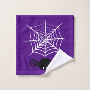 Halloween Spider Web  Wash Cloth