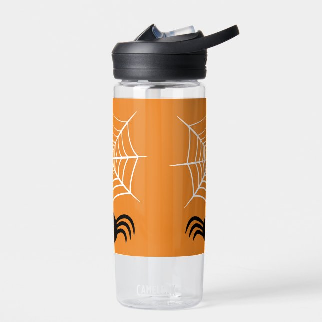 Halloween Spider Web  Water Bottle (Left)
