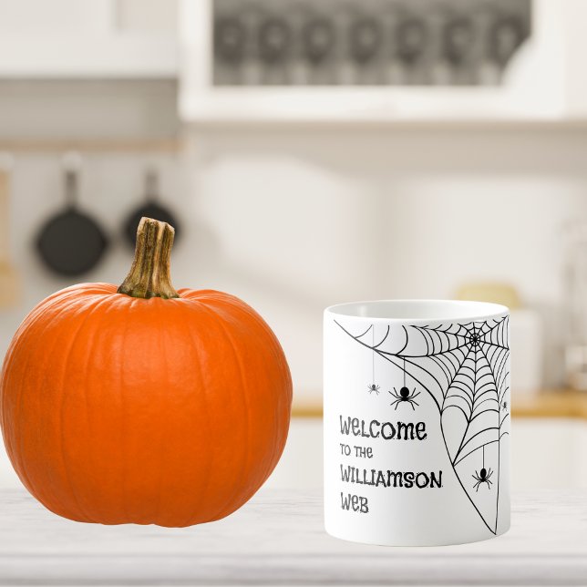 Halloween Spider Web Welcome  Coffee Mug (Creator Uploaded)