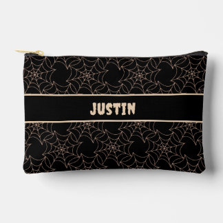 Halloween Spider Webs Accessory Pouch