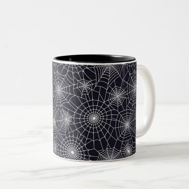 Halloween Spider Webs Coffee Mug (Front Right)
