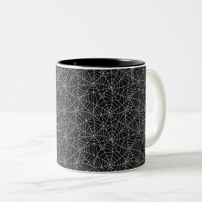 Halloween Spider Webs Coffee Mug (Front Right)