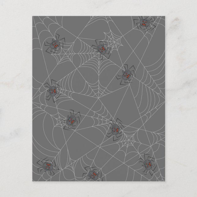 Halloween spiders web and pumpkins   (Front)