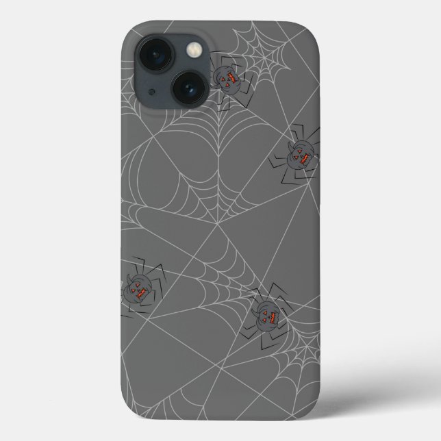 Halloween spiders web and pumpkins  Case-Mate iPhone case (Back)