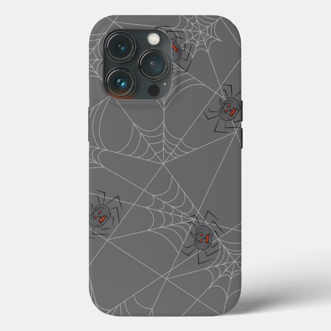 Halloween spiders web and pumpkins   Case-Mate iPhone case (Back)