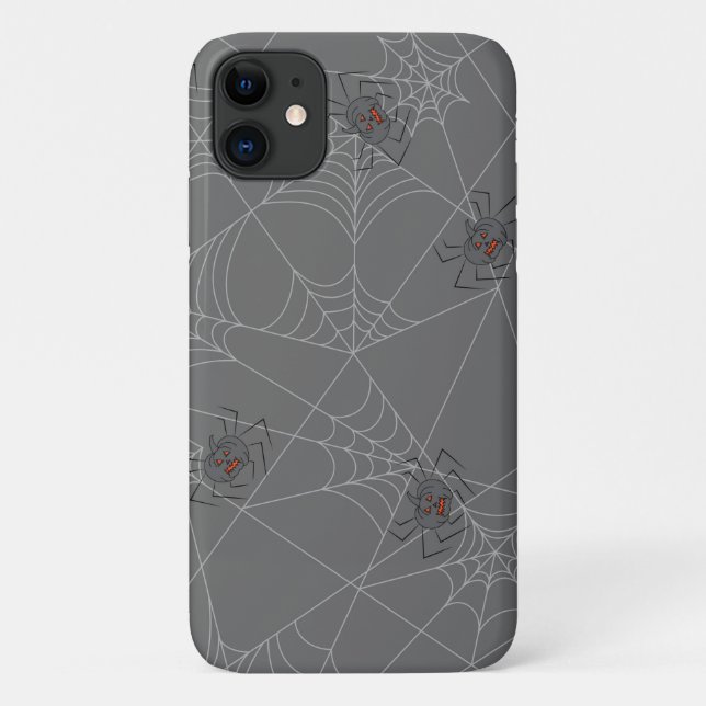 Halloween spiders web and pumpkins  Case-Mate iPhone case (Back)