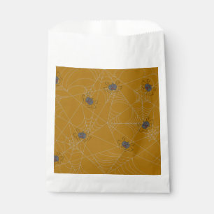 Halloween spiders web and pumpkins   favour bag