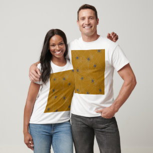 Halloween spiders web and pumpkins T-Shirt