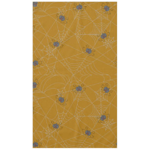 Halloween spiders web and pumpkins   tablecloth