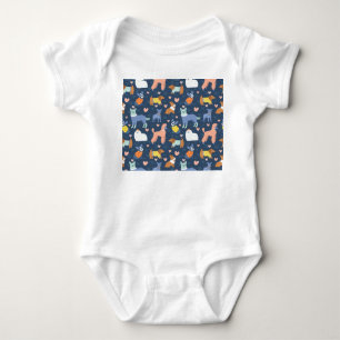 Halloween Spiders Web: Seamless Pattern Baby Bodysuit