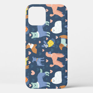 Halloween Spiders Web: Seamless Pattern iPhone 12 Case