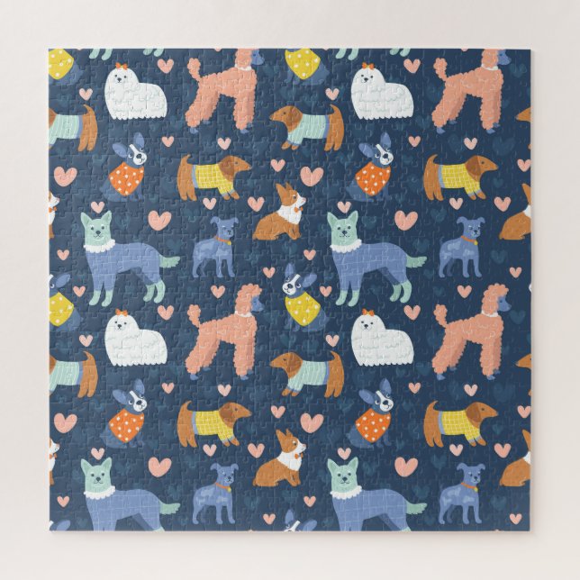 Halloween Spiders Web: Seamless Pattern Jigsaw Puzzle (Vertical)