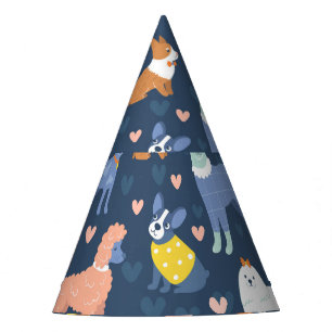 Halloween Spiders Web: Seamless Pattern Party Hat