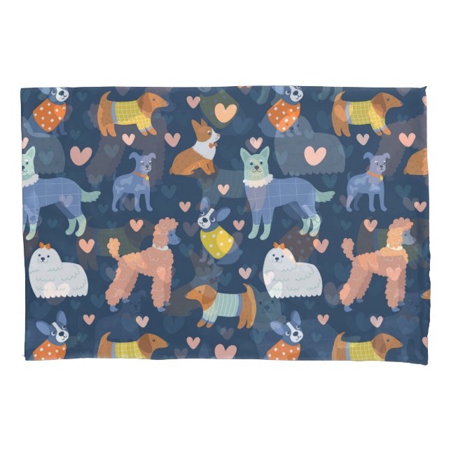 Halloween Spiders Web: Seamless Pattern Pillowcase (Front)