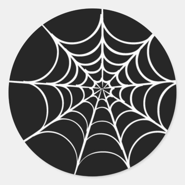 Halloween Spiderweb Envelope Sticker Seal (Front)