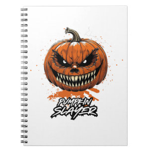 Halloween Spiral Book Pumpkin Slayer