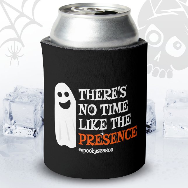 Halloween Spirit Happy Ghost Funny Halloween Can Cooler (Creator Uploaded)