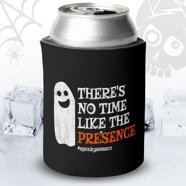 Halloween Spirit Happy Ghost Funny Halloween Can Cooler (Creator Uploaded)
