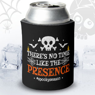 Halloween Spirit Skull Crossbones Funny Halloween Can Cooler