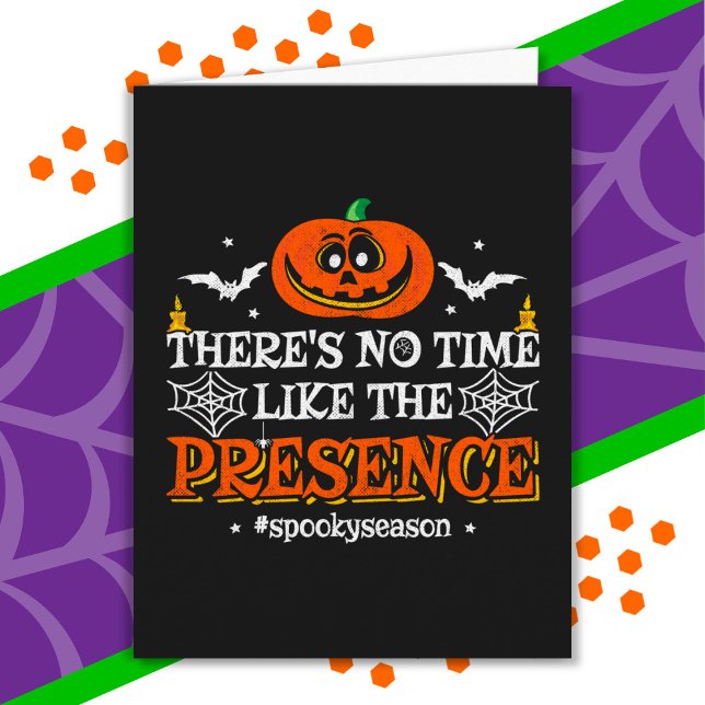 Halloween Spirit Spooky Pumpkin Funny Halloween Card (Creator Uploaded)