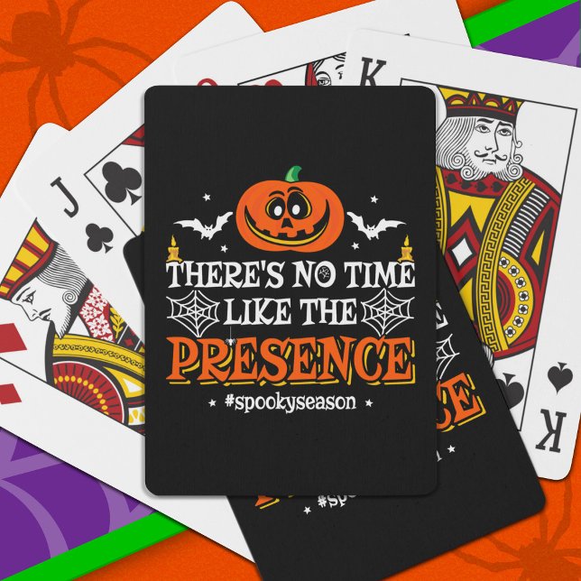 Halloween Spirit Spooky Pumpkin Funny Halloween Playing Cards (Creator Uploaded)