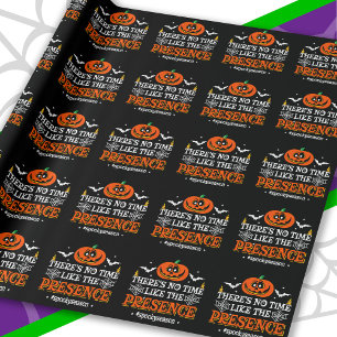 Halloween Spirit Spooky Pumpkin Funny Halloween Wrapping Paper