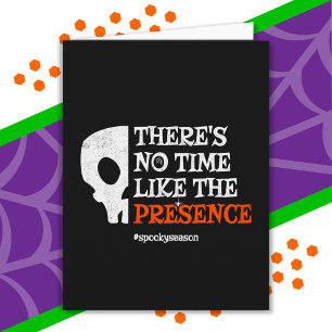 Halloween Spirit Spooky Skull Funny Halloween Card