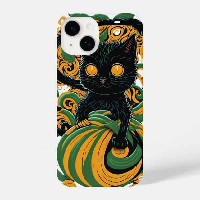 Halloween Spirits | Cute Ghost & Pumpkin Phone Cas iPhone Case (Back)