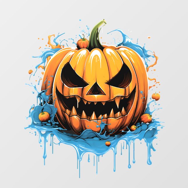 Halloween splash colour pumpkin  (Sheet)