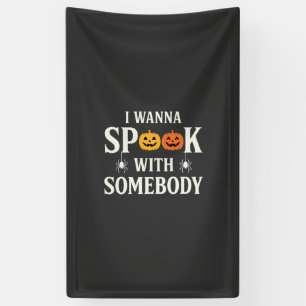 Halloween Spook Somebody Pumpkin Spider SVG Banner