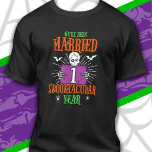 Halloween Spooktacular 1st Wedding Anniversary T-Shirt