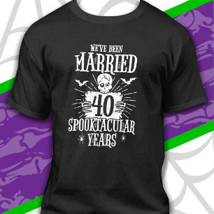 Halloween Spooktacular 40th Wedding Anniversary T-Shirt