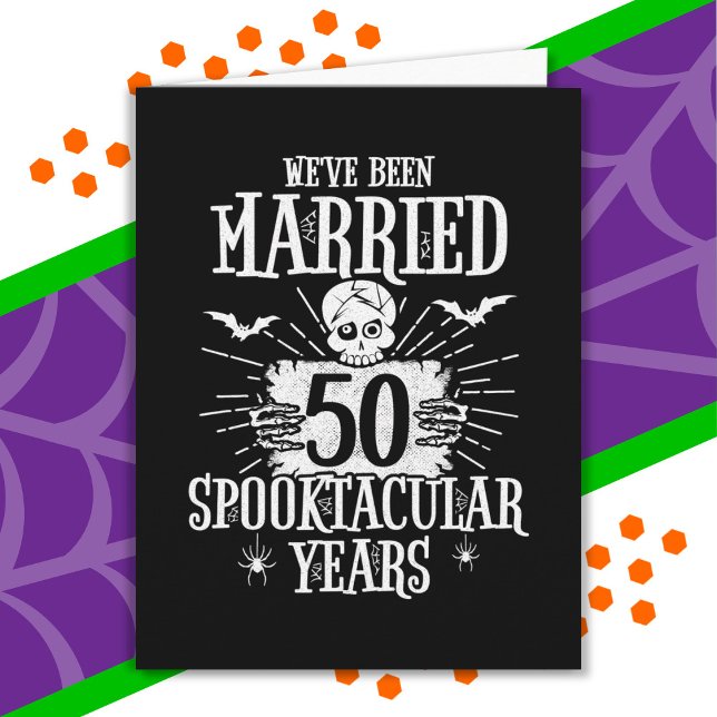 Halloween Spooktacular 50th Wedding Anniversary Card (Creator Uploaded)