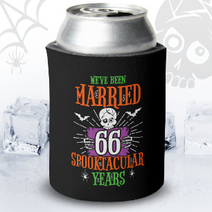 Halloween Spooktacular 66th Wedding Anniversary Can Cooler